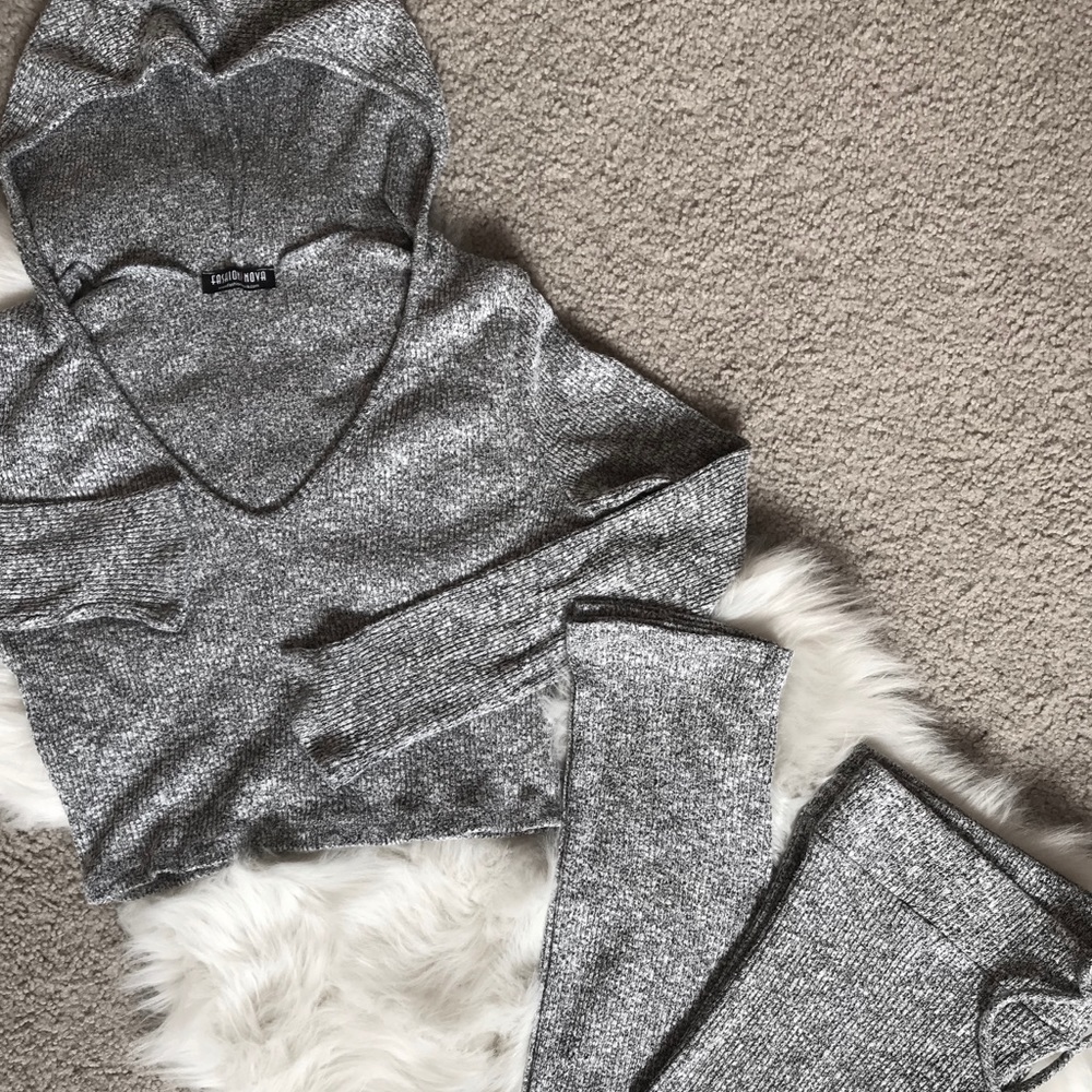 Fashion Nova || Grey Hoodie/Pants set || 1X